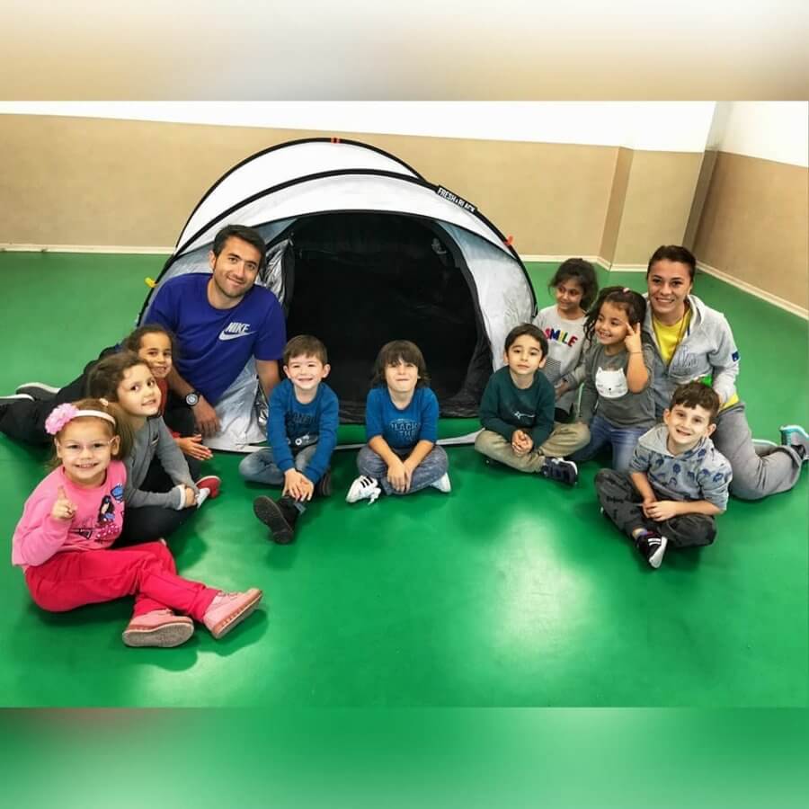 Okulumuzda ilk defa düzenleyeceğimiz çadır kampımızın alıştırma çalışmalarını Anaokulumuz ile yapıp, eğlenceli dakikalar geçirdik ⛺